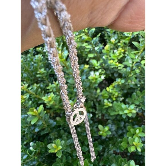 Carolina Bucci White Gold 18K Lucky Bracelet With Peace Charm - Picture 3 of 12